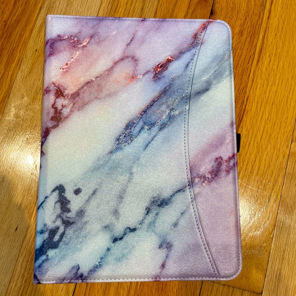 Purple marble iPad 10.8 case.
